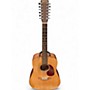 Used Martin DM12 Natural 12 String Acoustic Guitar Natural