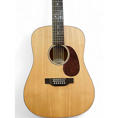 Used Martin DM12 Natural 12 String Acoustic Guitar Natural