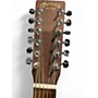 Used Martin DM12 Natural 12 String Acoustic Guitar Natural