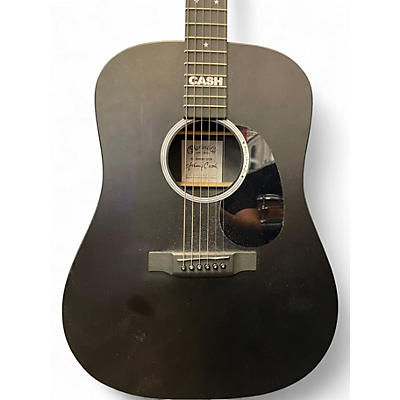 Used Martin DX JOHNNY CASH BLACK Acoustic Electric Guitar