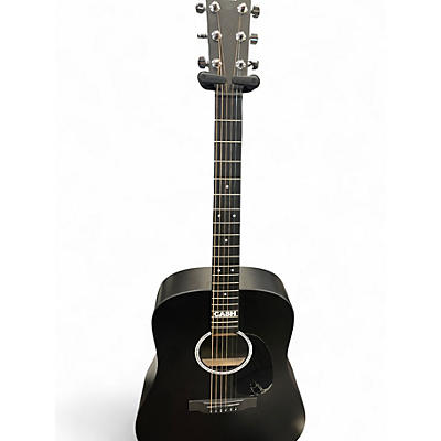 Used Martin DX JOHNNY CASH Black Acoustic Electric Guitar