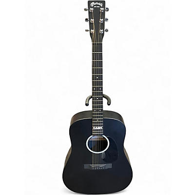 Used Martin DX Johnny Cash Black Acoustic Electric Guitar