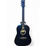 Used Martin DX Johnny Cash Black Acoustic Electric Guitar Black