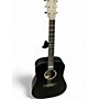 Used Martin DX Johnny Cash Black Acoustic Electric Guitar Black