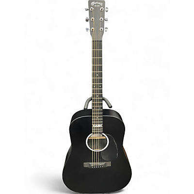 Used Martin DX Johnny Cash Black Acoustic Electric Guitar