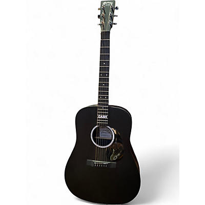 Used Martin DX Johnny Cash Black Acoustic Electric Guitar
