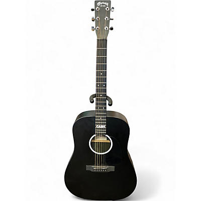 Used Martin DX Johnny Cash Black Acoustic Electric Guitar