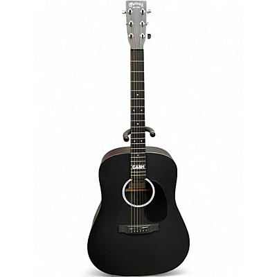 Used Martin DX Johnny Cash Black Acoustic Electric Guitar