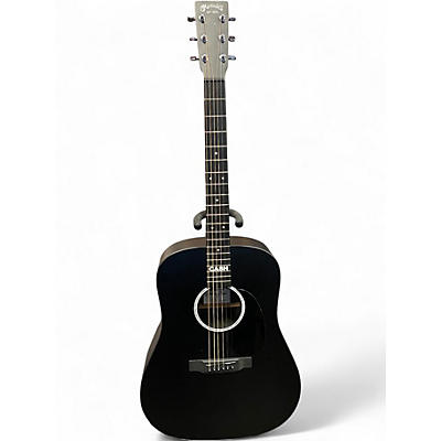 Used Martin DX Johnny Cash Black Acoustic Electric Guitar