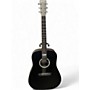 Used Martin DX Johnny Cash Black Acoustic Electric Guitar Black