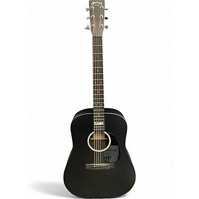 Used Martin DX Johnny Cash Black Acoustic Electric Guitar