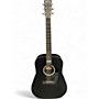 Used Martin DX Johnny Cash Black Acoustic Electric Guitar Black
