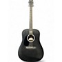Used Martin DX Johnny Cash Left Handed Black Acoustic Electric Guitar Black