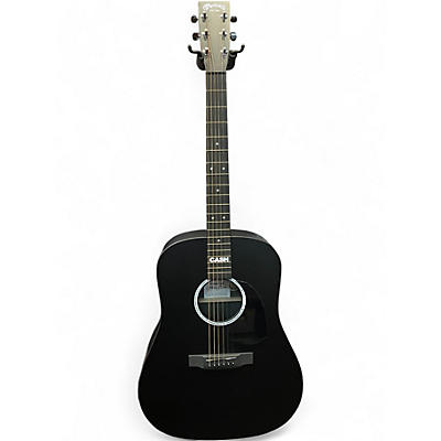 Used Martin DX Johnny Cash Signature Black Acoustic Electric Guitar