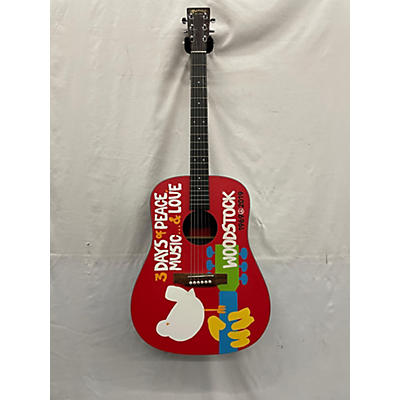 Martin Used Martin DX WOODSTOCK SPECIAL EDITION Custom Graphic Acoustic Guitar