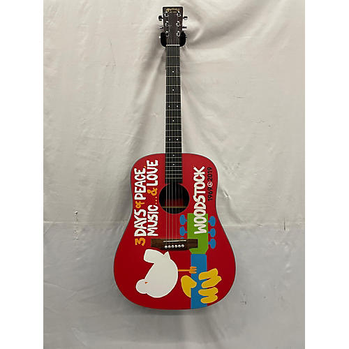 Martin Used Martin DX WOODSTOCK SPECIAL EDITION Custom Graphic Acoustic Guitar Custom Graphic