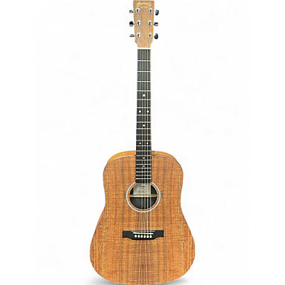 Used Martin DX1 Left Handed Natural Acoustic Electric Guitar