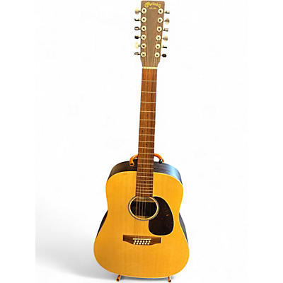 Used Martin DX2 Natural 12 String Acoustic Electric Guitar