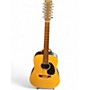 Used Martin DX2 Natural 12 String Acoustic Electric Guitar Natural