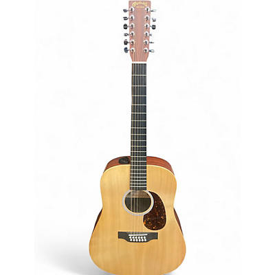 Used Martin DX2E 12 STRING Natural 12 String Acoustic Electric Guitar