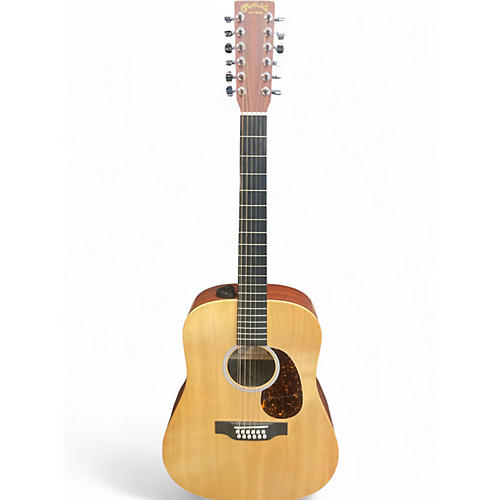 Used Martin DX2E 12 STRING Natural 12 String Acoustic Electric Guitar Natural