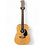Used Martin DX2E 12-String Natural 12 String Acoustic Electric Guitar Natural