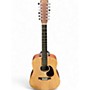 Used Martin DX2E Natural 12 String Acoustic Electric Guitar Natural