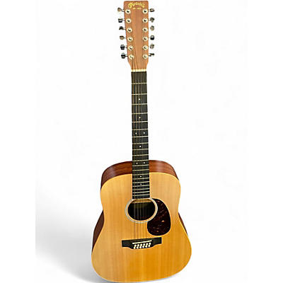 Used Martin DX2E Natural 12 String Acoustic Guitar