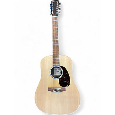 Used Martin DX2E Rosewood HPL 12 String Natural 12 String Acoustic Electric Guitar