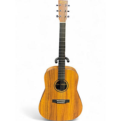 Used Martin DXK2AE Left Handed Antique Natural Acoustic Electric Guitar