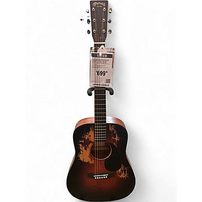 Used Martin Dreadnought Junior E Street Legend Burst Acoustic Guitar