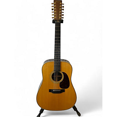 Martin Used Martin HD12-28 Natural 12 String Acoustic Guitar