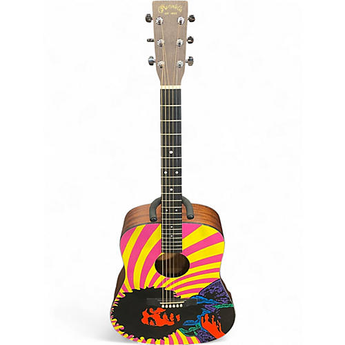 Used Martin Jimi Hendrix MIM Road Series Limited Edition Graphic Acoustic Electric Guitar Limited Edition Graphic