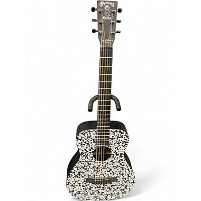 Used Martin Limited Edition FeliX II Black and White Acoustic Guitar