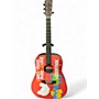 Used Martin Martin DX Woodstock 40th Anniversary Red Acoustic Electric Guitar Red