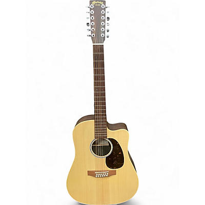 Used Martin Martin X Series Brazilian HPL 12-String Dreadnought Natural 12 String Acoustic Electric Guitar