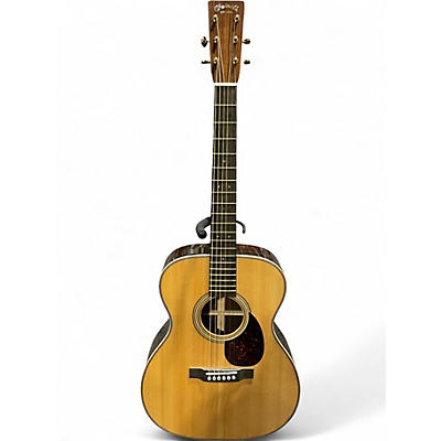 Used Martin OM28 Modern Deluxe Natural Acoustic Guitar