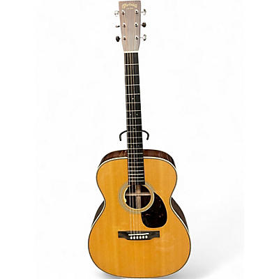 Used Martin OM28E Standard Natural Acoustic Electric Guitar