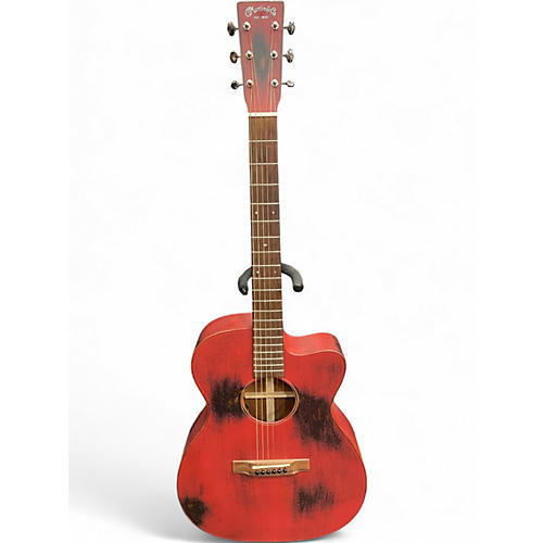 Used Martin OMC-15ME Weathered Red Acoustic Electric Guitar Weathered Red