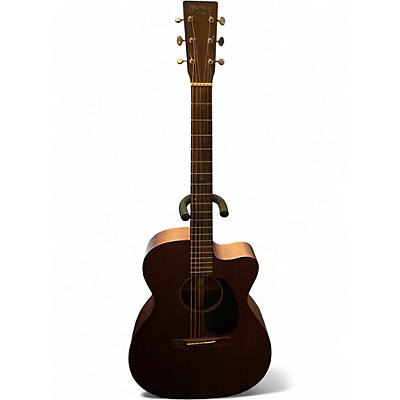 Used Martin OMC15ME Natural Mahgonay Acoustic Electric Guitar