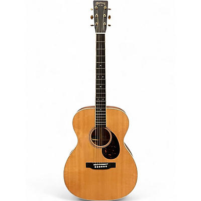Used Martin OME Spruce/Cherry Natural Acoustic Electric Guitar