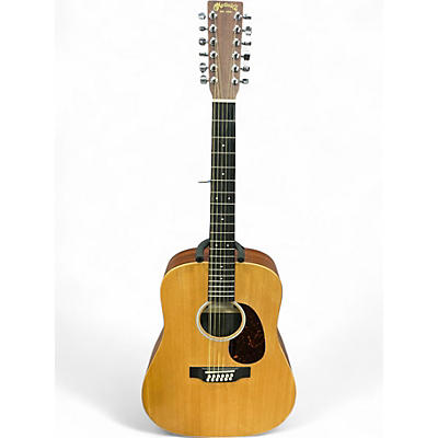 Used Martin X Series Custom Dreadnought Centennial Natural 12 String Acoustic Electric Guitar