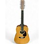 Used Martin X Series Custom Dreadnought Centennial Natural 12 String Acoustic Electric Guitar Natural