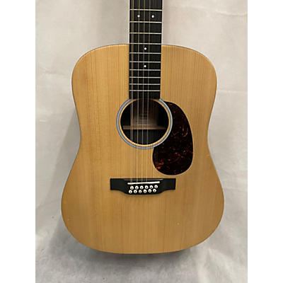 Martin Used Martin X Series Natural 12 String Acoustic Electric Guitar