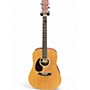 Used Martin X1AE Left Handed Natural Acoustic Electric Guitar Natural