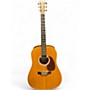 Used Martin custom Natural Acoustic Electric Guitar Natural