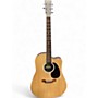 Used Martin dc-x2 Natural Acoustic Guitar Natural