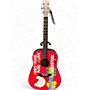 Used Martin dx woodstock red Acoustic Electric Guitar red