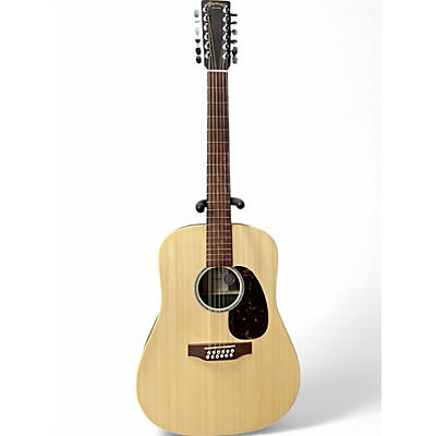 Used Martin dx2 Natural 12 String Acoustic Electric Guitar