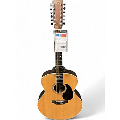 Martin Used Martin j-16E Natural 12 String Acoustic Guitar